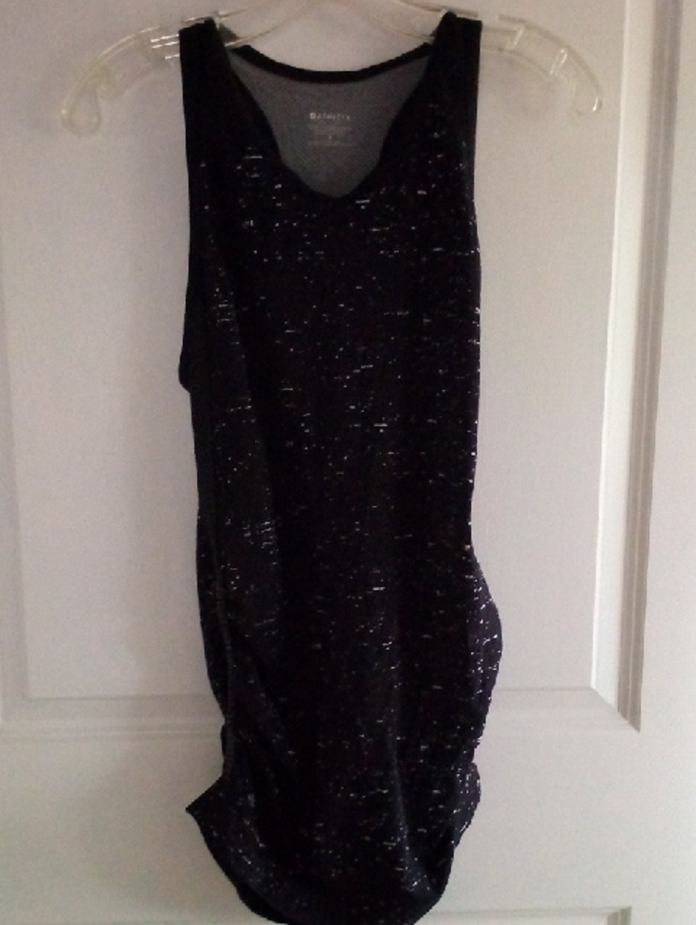 Athleta Black Sequin Midi Tank Dress